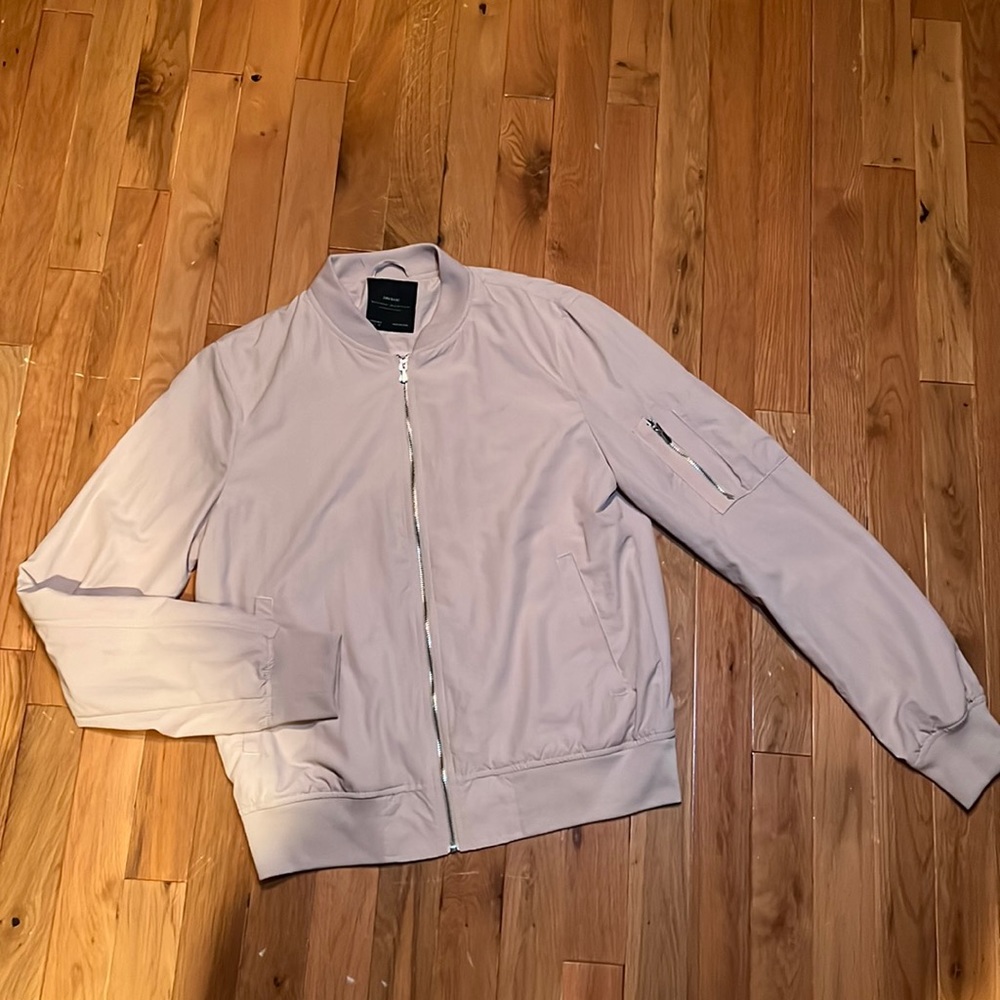 Zara blush pink bomber jacket